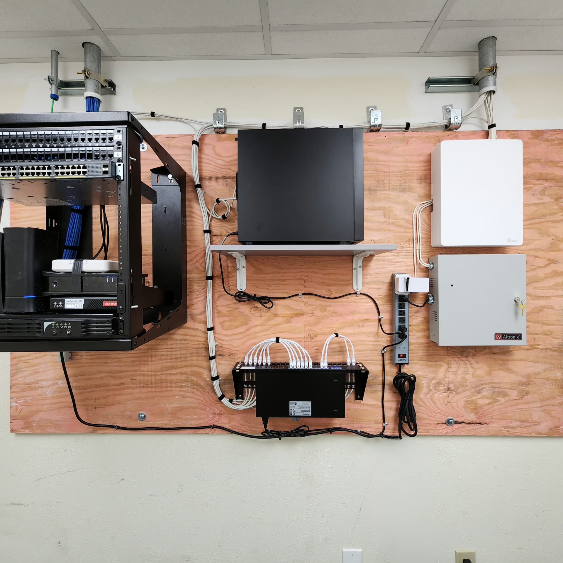 Low-voltage and fiber optics infrastructure installation